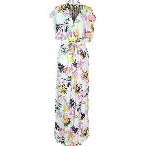 Floral Maxi Dress with Belt
